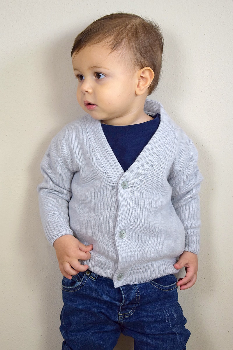 Cardigan Cashmere Bambino Unisex Papini Cashmere