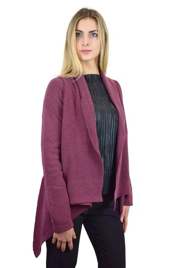Cardigan Donna in Puro Cashmere Made in Italy - Vinaccia