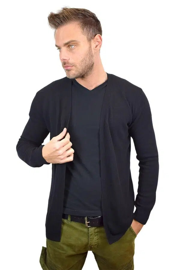 cardigan lebowski nero da uomo2