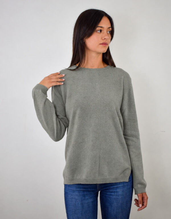 Girocollo Donna Puro Cashmere 2027 Grigio Perla